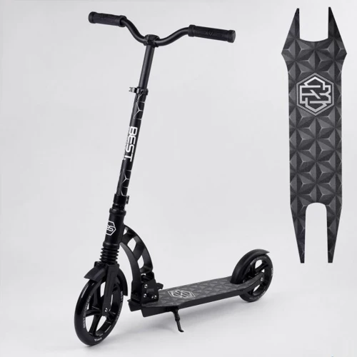 Самокат двухколесный Best Scooter серый (37681)