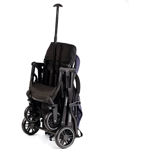 Коляска прогулочная детская Joy Fabiana 58903 синий джинс: Ширина шасси 60