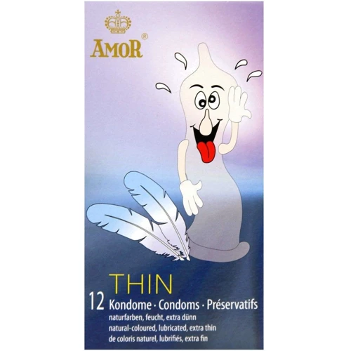 Презервативы Amor Thin, 12 шт: Тип Ультратонкие
