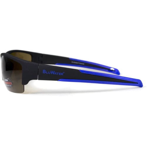 Спортивные очки Очки поляризационные BluWater Daytona-2 Polarized (brown) коричневые в черно-синей оправе (4ДЕЙТ2-Г50П): Тип Открытые