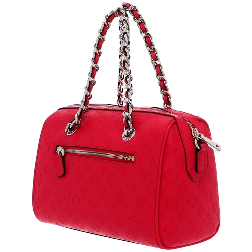 Женская сумка бочонок Guess Logo Love Box Satchel красная (HWSG7662060-HIB): Тип Сумки