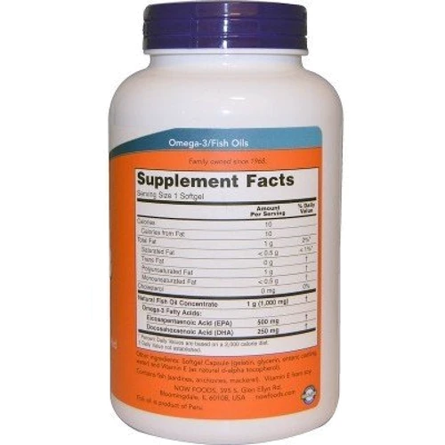 NOW Foods ULTRA OMEGA 3 FISH OIL 180 SGELS Омега 3, риб'ячий жир: Тип Омега 3