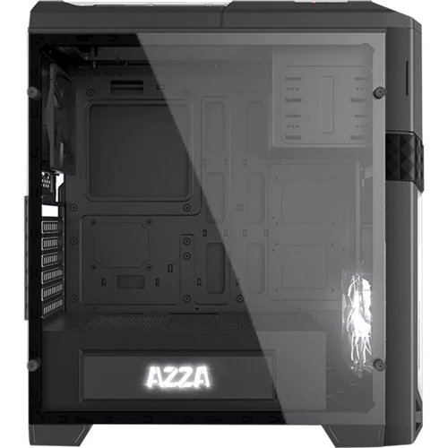 Корпус AZZA Titan 240X (CSAZ-240X): Материал передней панели стекло/пластик