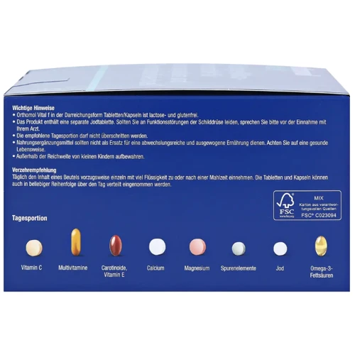 Orthomol Vital F Ортомол Витал Ф 30 дней (порошок/капсулы/таблетки): Форма выпуска Таблетки