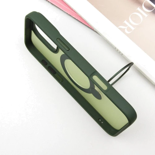Чехол для iPhone Mobile Case Metal Buttons with MagSafe HQ Ring Green for iPhone 16 Pro: Тип аксессуара чехол