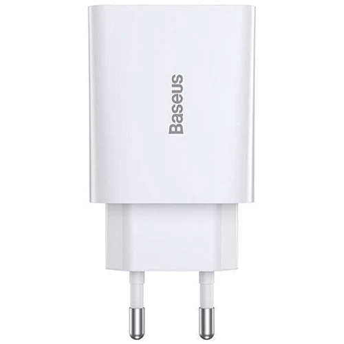 Зарядний пристрій Baseus USB-C Wall Charger 1С 20W White (CCFS-SN02): Кількість USB-портів 1