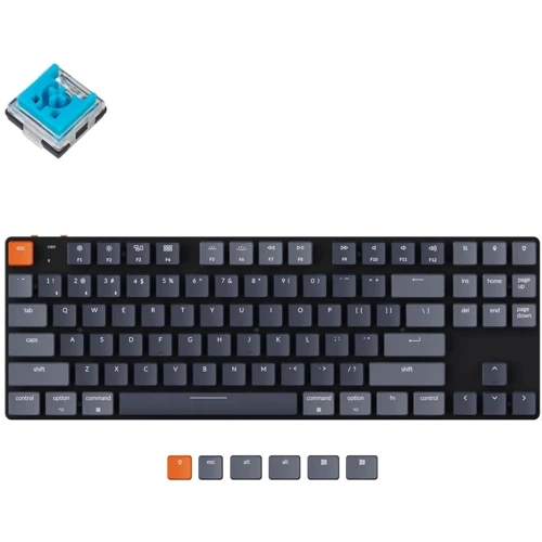 Клавиатура Keychron K1SE 87 Key Optical Blue RGB Hot-Swap Wireless UA Black (K1SEE2_KEYCHRON)