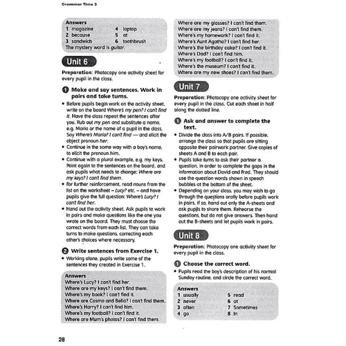 New Grammar Time 3 Teacher's Book: ISBN 9781405852739