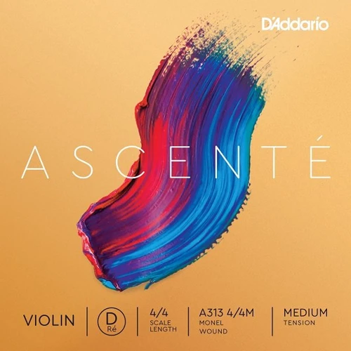 Струна D'ADDARIO ASCENTÉ VIOLIN SINGLE D STRING 4/4 Scale Medium Tension