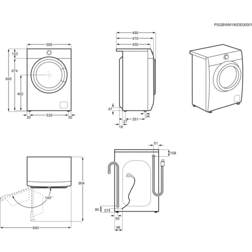 Стиральная машина Electrolux EW6S4R27BI: Количество программ стирки 15