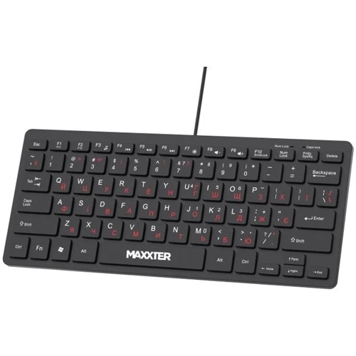 Клавіатура Maxxter USB UA KBM-C01B-UA Black (KBM-C01B-UA) UA