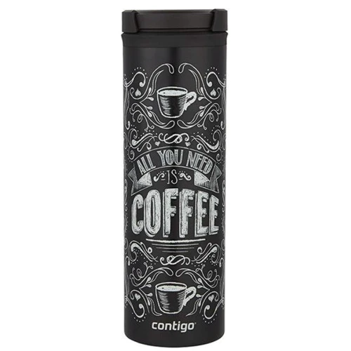 Термокухоль Contigo TwistSeal Eclipse 591 мл Black Coffee (2002764): Матеріал корпусу Сталь