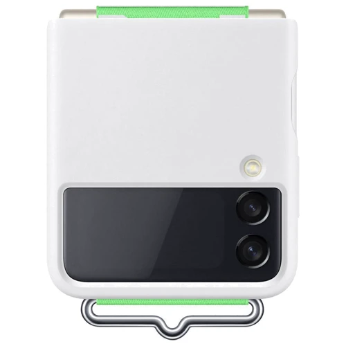 Чохол для телефона Samsung Silicone with Strap Cover White (EF-GF711TWEGRU) для Samsung F711 Galaxy Flip 3 фото 6