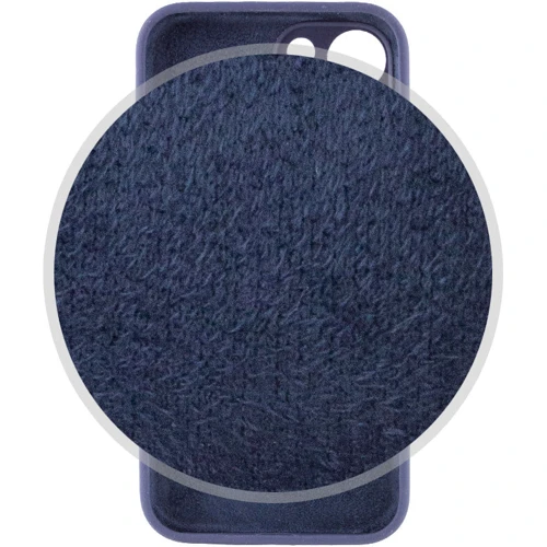 Чехол для iPhone Mobile Case Silicone Case Full Camera Protective Midnight Blue for iPhone 15 Plus: Материалы Силикон