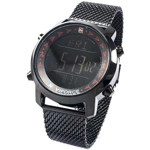 Наручные часы Naviforce 9130 Black-Red: Механизм Кварцевый