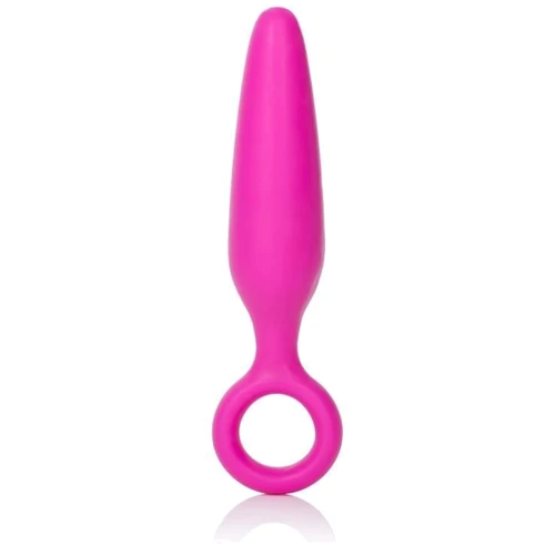 Анальная вибро-пробка Booty Call Booty Glider, 9.5x2.5 см, розовый