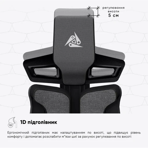 Геймерское кресло Cyberlux V8 Fabric Grey (арт. GM- V8 FG) фото 12