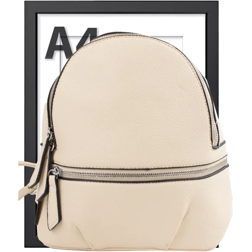 Жіночий рюкзак Valiria Fashion бежевий (ODAGJ-23-beige): Фактура Зернистая, Матовая