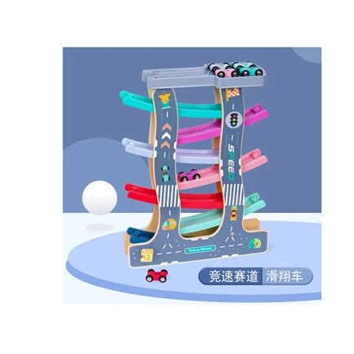 Трек дерев'яний 7 машинок (C 65828)