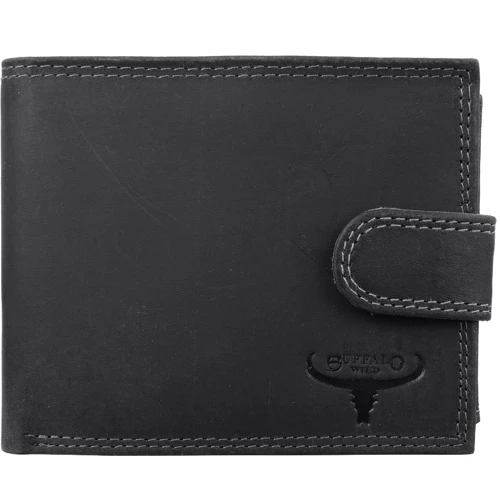 Чоловіче портмоне Buffalo Wild чорне (DNKN992L-B-MHU-black)