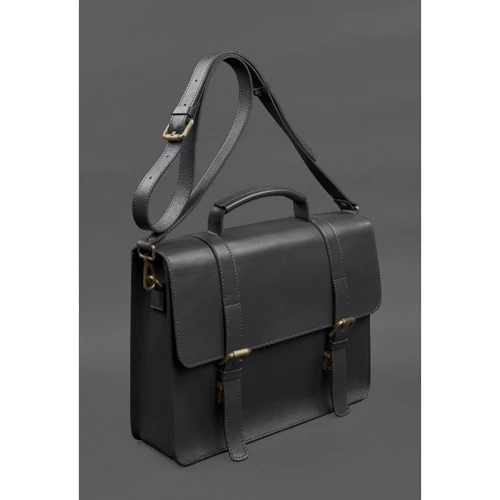 Жіноча сумка-сетчел BlankNote Porte чорний (BN-BAG-58-g): Стать Женский