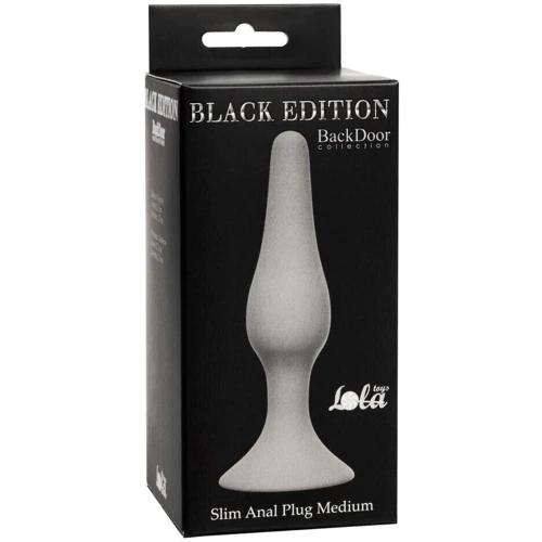 Анальный плаг Slim Anal Plug Medium - Grey, 57420603