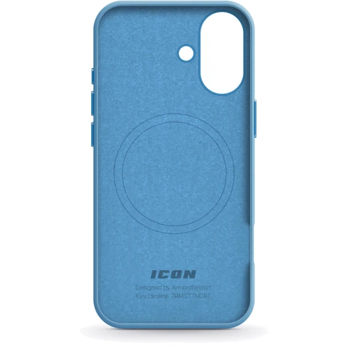 Чехол для iPhone ArmorStandart ICON2 MagSafe Capri Blue for iPhone 16 (ARM80183): Цвет синий