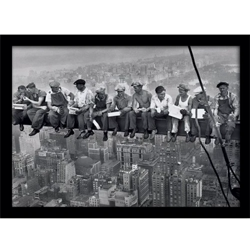 Настенный декор Постер в раме Pyramid International Lunch on a Skyscraper 30х40см (FP10337P-PL)