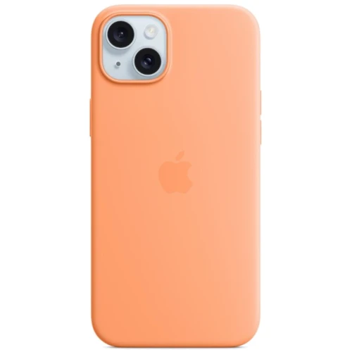 Чехол для iPhone Apple for iPhone 15 Plus Silicone Case with MagSafe Orange Sorbet (MT173) 