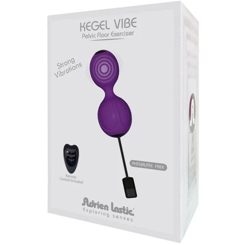 Вагинальные шарики с вибрацией Adrien Lastic Kegel Vibe Purple