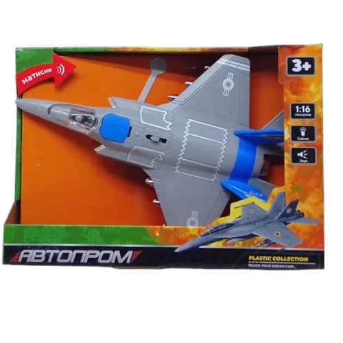 Самолет Автопром со светом и звуком (синий) (AP9908AB): Производитель АВТОПРОМ