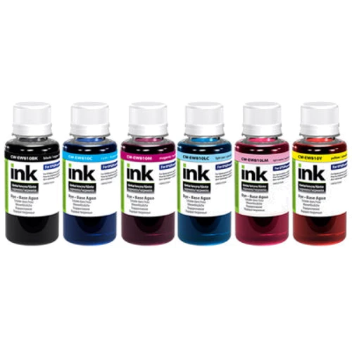 Чорнило ColorWay Epson L800/810/850 (6x100мл) BK/C/M/LS/LM/Y (CW-EW810SET01): Колір набір (set), Yellow, Magenta, Black, Cyan