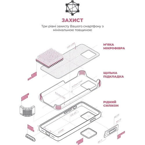 Чехол для iPhone ArmorStandart ICON2 Case Pink for iPhone 15 Pro Max (ARM77018): Тип чехла накладка на заднюю часть