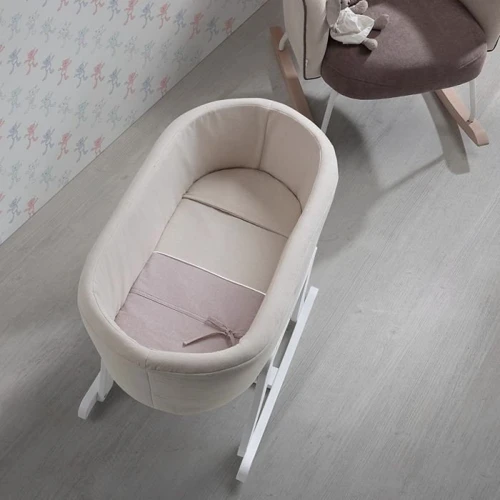 Люлька дитяча Micuna Nacelle White/Beige еко-шкіра біло-кремова (MO-1782NACELLE WHITE B): Колеса немає