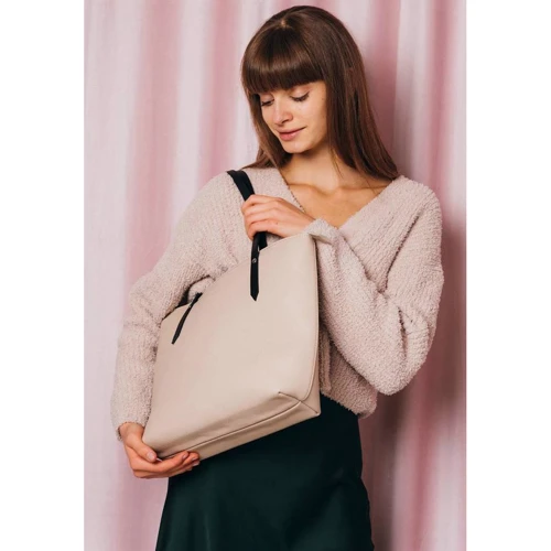 Женская сумка шоппер The Wings Walker Mini светло-бежевая (TW-Walker-beige-flo): Тип Сумки