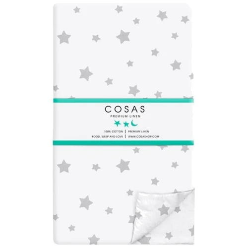 Комплект постельного белья Cosas Starfall G White Grey детский на резинке 110х140 см (StarfallGWhite_Grey_140)