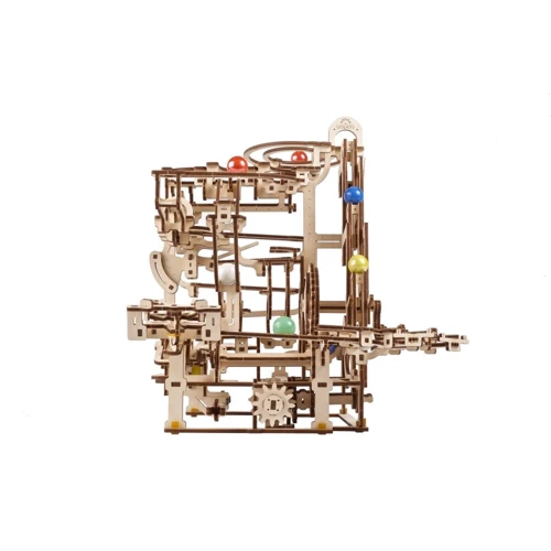 Механический 3D пазл UGEARS Механическая модель Марбл-трасса Многоуровневый подъемник (70170) фото 10