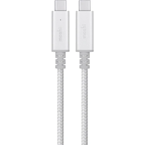 Кабель Moshi Cable USB-C to USB-C with Smart LED Integra 2m Jet Silver (99MO084245)
