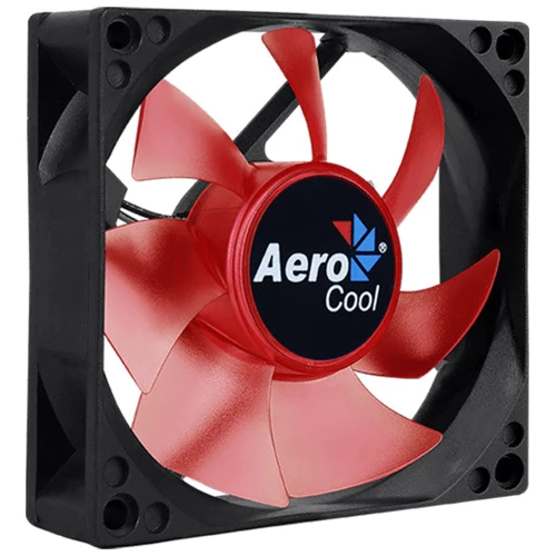 Кулер Aerocool Motion 8 Red LED, 80мм, 3Pin, Retail
