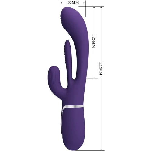 Вибратор 3в1 LYBAILE Pretty Love Shonia Dark Purple (BW-500041-2)