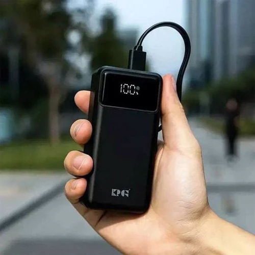 Зовнішній акумулятор King Power Bank 30000mAh QC3.0 LED 22.5W Black (KPG-302)