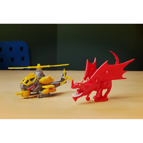 Игровой набор Road Rippers Snap'n Play Monster Attack - Red dragon vs Grey chopper (20301)