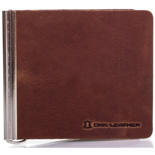 Мужской зажим для денег DNK Leather коричневый (DNK-Spring-clamp-Hcol-N): Пол Мужской