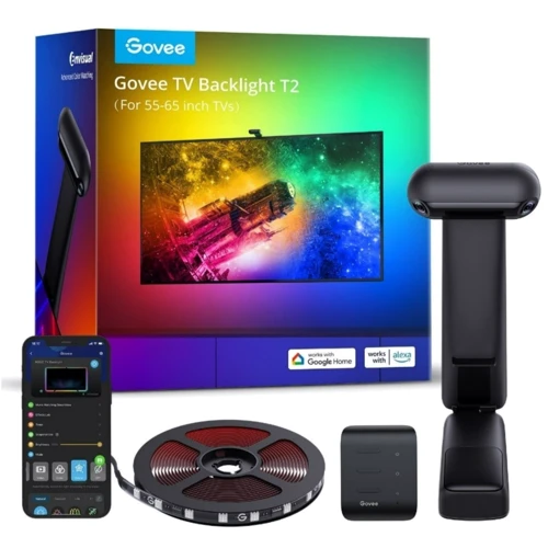 Набор адаптивной подсветки Govee H605C Envisual TV Backlight T2 with Dual Cameras 55-65' RGBIC черный (H605C311) фото 2