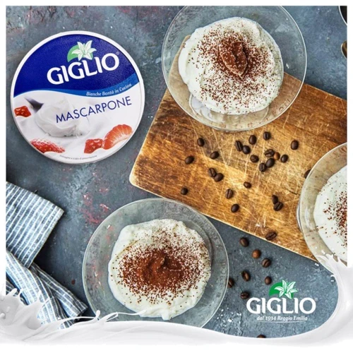 Сир Giglio Mascarpone 80% 500 гр (DLR13877): Вага нетто 500 г