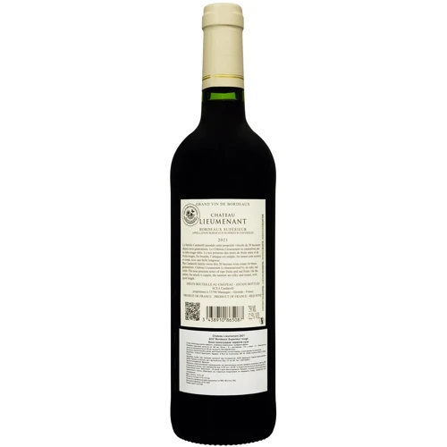 Вино Cheval Quancard Chateau Lieumenant 2021 Bordeaux Superieur красное сухое 0.75 л (FSH_3438910865087): Страна производитель Франция