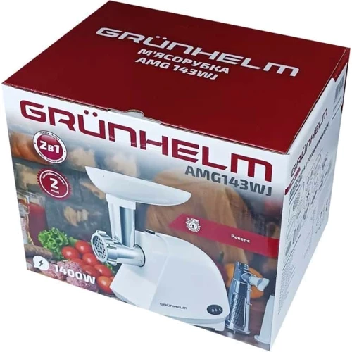 Мясорубка Grunhelm AMG143WJ: Лоток есть
