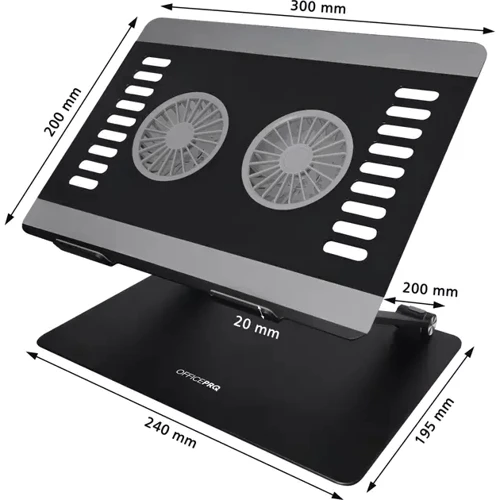 Подставка для ноутбука OfficePro (LS122B): Максимальный размер дисплея 15"