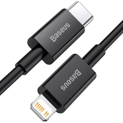 Кабель Baseus Cable USB-C to Lightning Superior Fast Charging 1m PD 20W 1m Black (CATLYS-A01): Тип USB-C - Lightning
