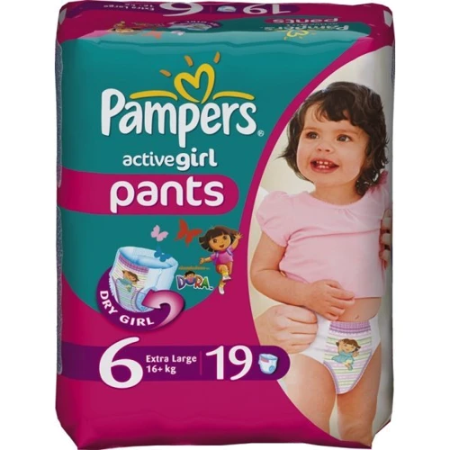 PAMPERS Active Girl Extra Large Середня 19